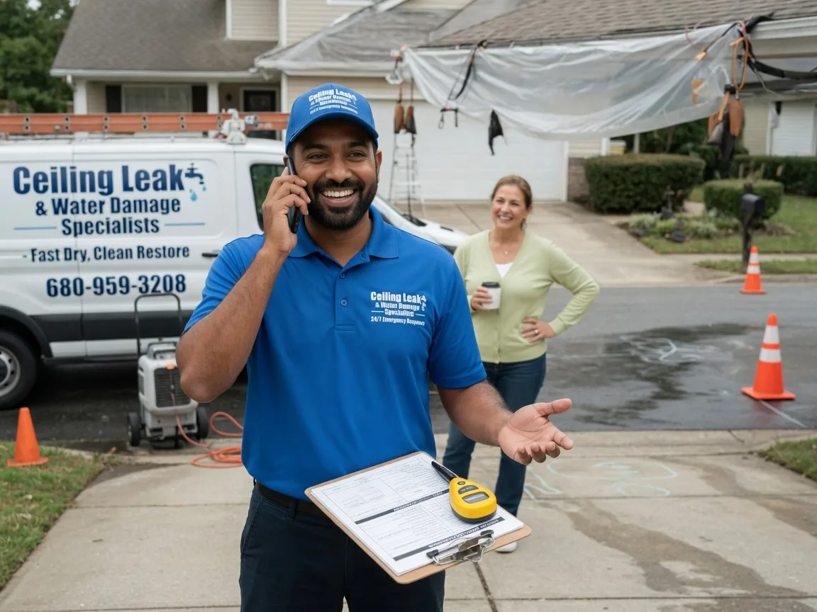 Ceiling Leak Cleanup Annona, TX FAQs